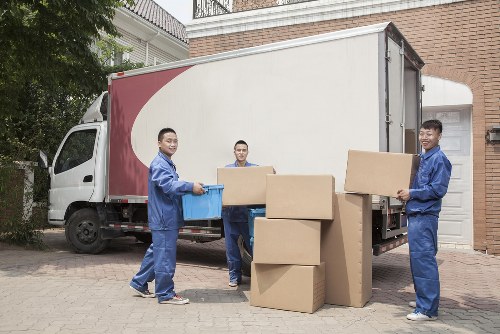 Removal truck ready for a move in a Putney residential street