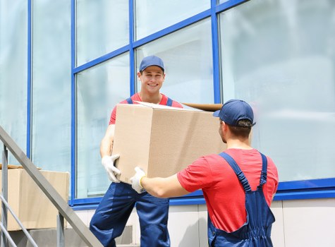 Removal team preparing for a home move in Putney