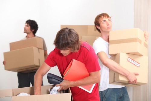 Checklist and moving supplies prepared for a house removal in Putney