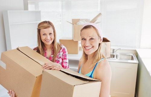 Residential move support with a moving van in Putney