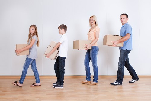 Careful loading of household items for a Putney property move